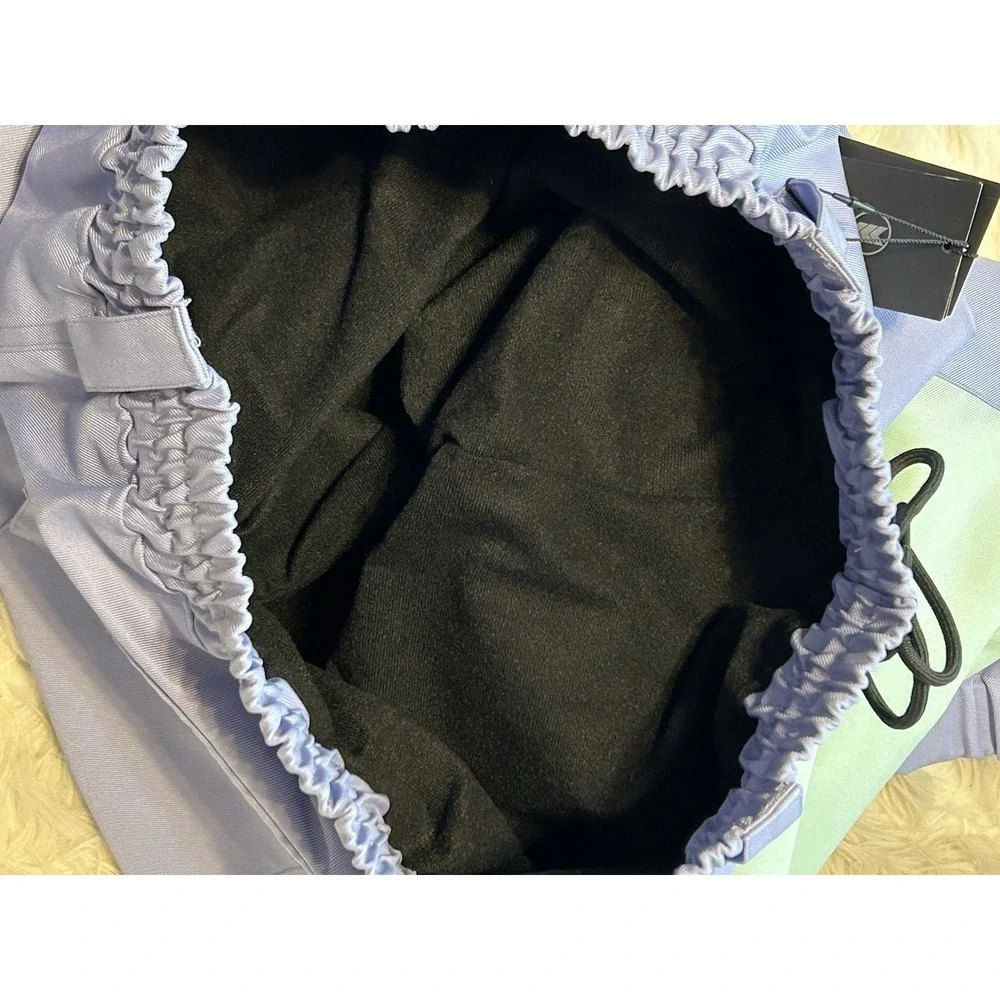 Snowverb Colorblock Oversized Purple Green Large Outdoor Snowboard Ski Pants NWT